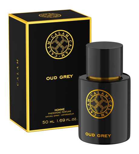 CALAM Oud Grey 50 ml, perfume amaderado oriental con oud para hombre